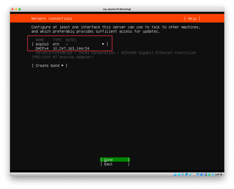 Visual showing [ … ] press Enter to continue: