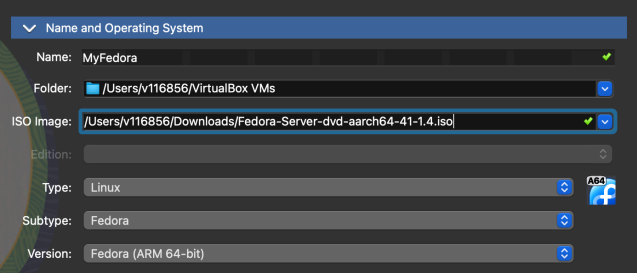 Visual showing Fedora ARM Version : please use Fedora ARM as it is a community-driven Linux distribution for Red Hat Enterprise Linux, known for its cutting-edge features a...