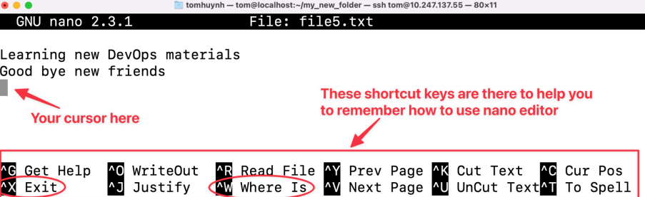 Visual showing You should see this screen: