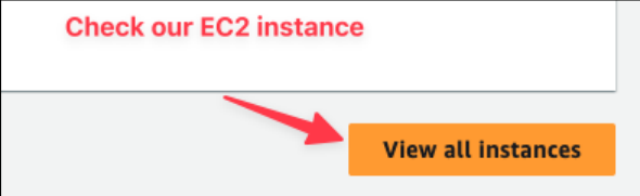 Screenshot illustrating AWS will announce that it has started to create a new EC2 instance based on your configuration: