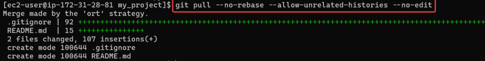 Screenshot illustrating two independently created repositories.