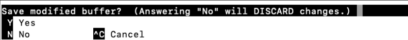 Screenshot illustrating You need to press Crt+X then Enter to confirm the same file name!