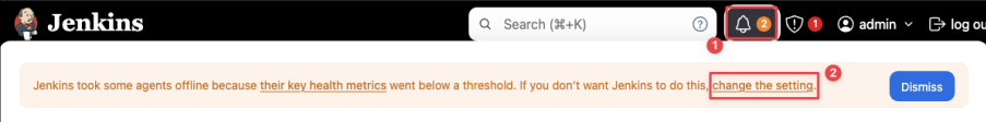 Screenshot illustrating few things in the warning message before we can move on: