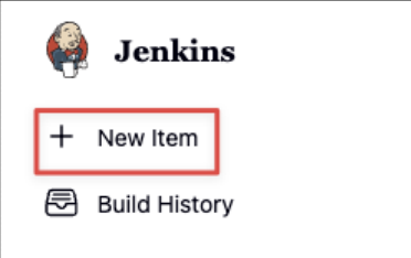 Screenshot illustrating Create a new item: