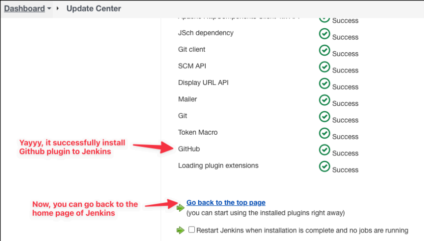 Screenshot illustrating before actually installed the Github plugin: