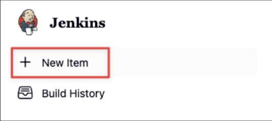 Screenshot illustrating Create a new item in Jenkins:
