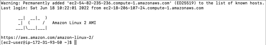 Screenshot illustrating Please SSH to the Tomcat Server.