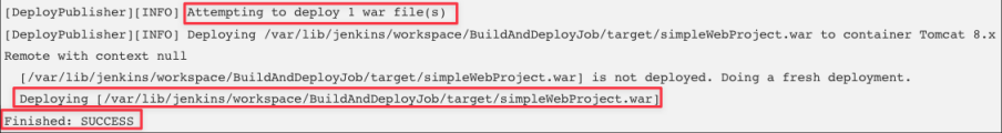 Screenshot illustrating Let’s look at the build log and try to understand it:
