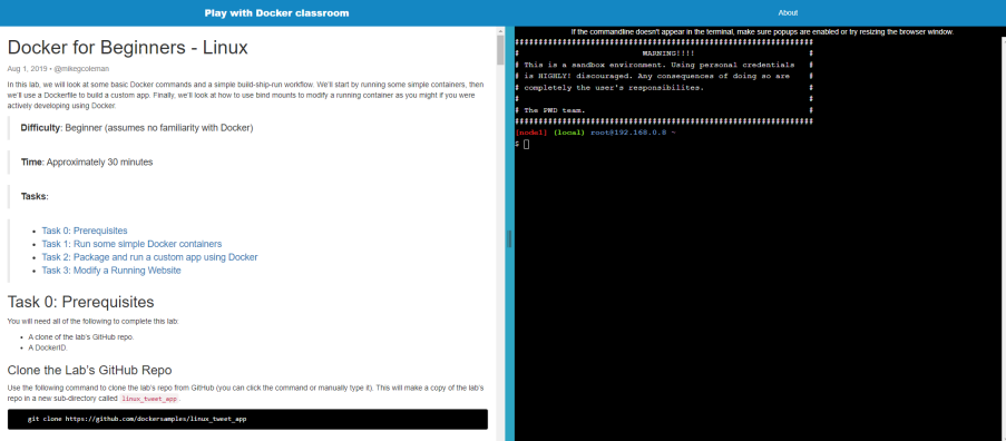 Screenshot illustrating Deploying a Multi-Service App in Docker Swarm Mode (Optional)
