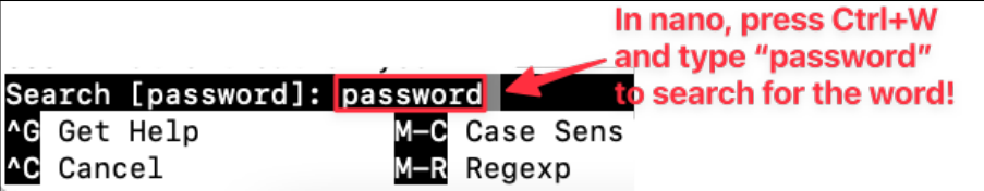 Screenshot illustrating nano /etc/ssh/sshd_config (1 of 2)
