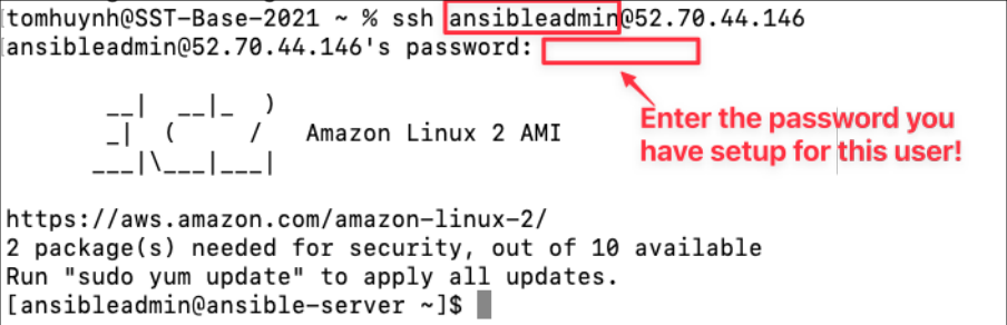 Screenshot illustrating password: