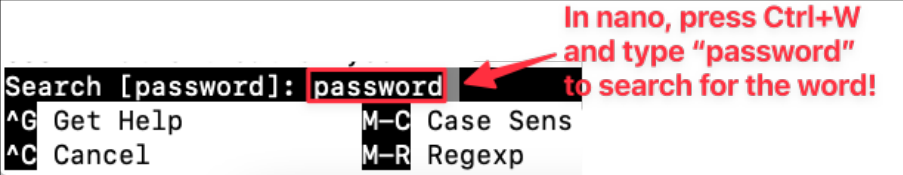 Screenshot illustrating nano /etc/ssh/sshd_config (1 of 2)
