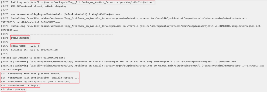 Screenshot illustrating Ansible is becoming the "deployment manager" in the pipeline.