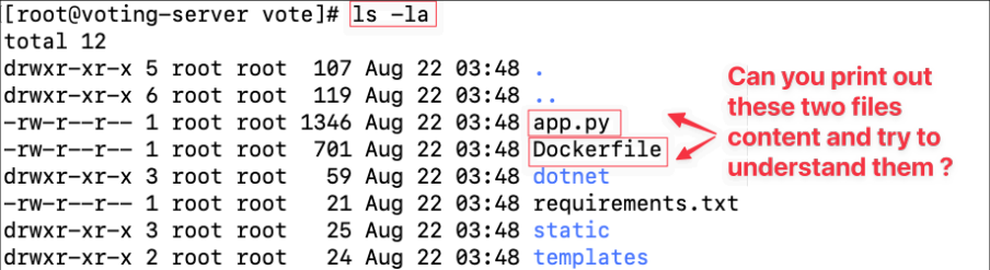 Screenshot illustrating Please feel free to explore this folder to understand how the vote website works.
